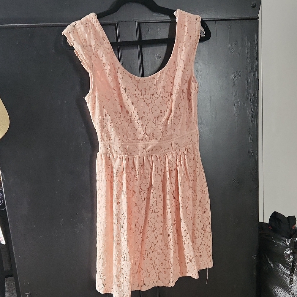 City Studio Pink Lace Dress